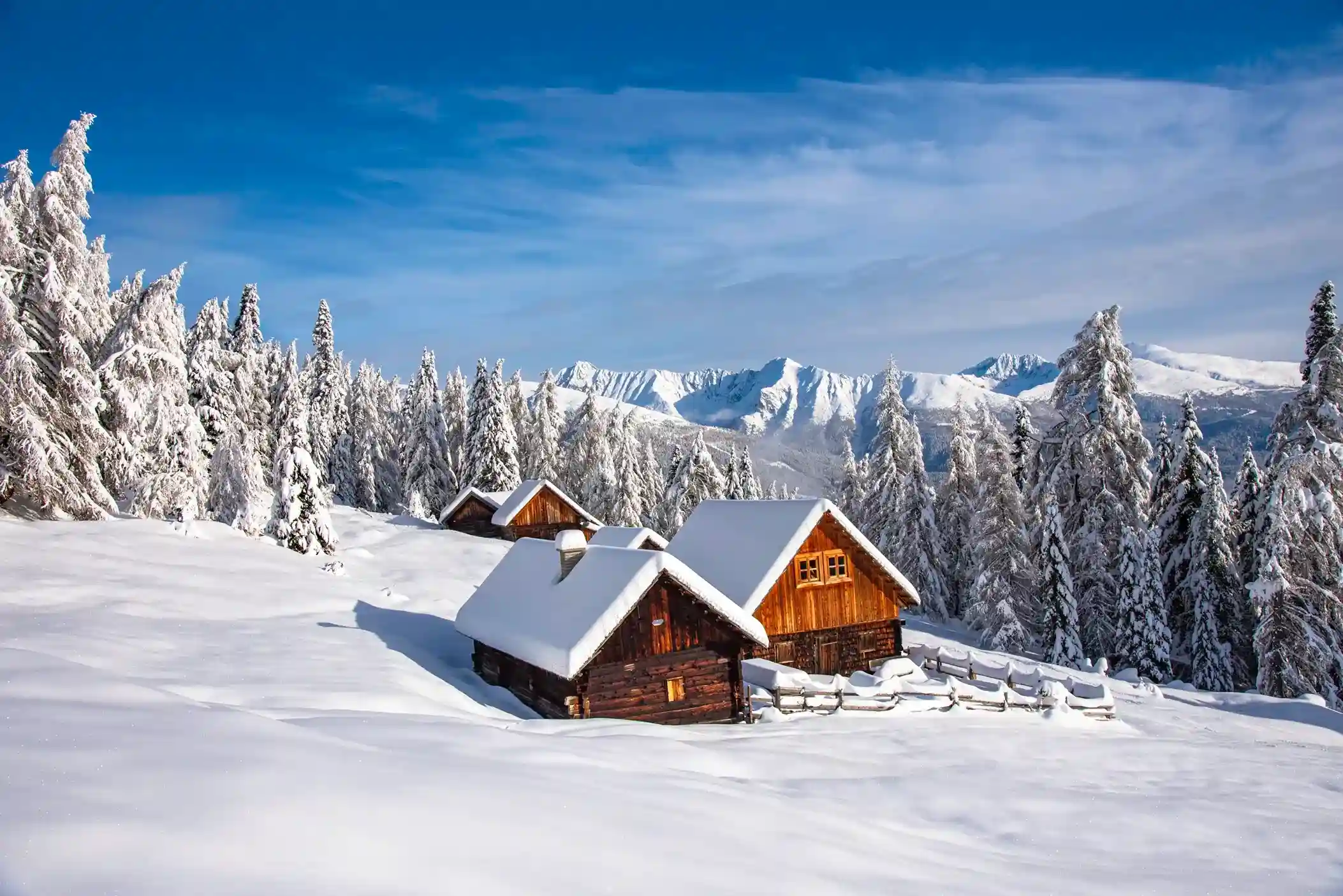 Berghütte Winter Salzburg