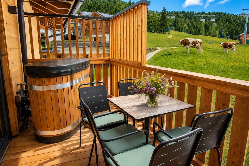 Apartment Deluxe Balkon Sommer